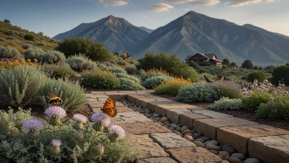 Native yard designed to reduce wildlife conflict